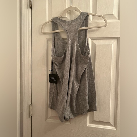 Size small gray activewear athletic racerback tank top - Picture 3 of 4